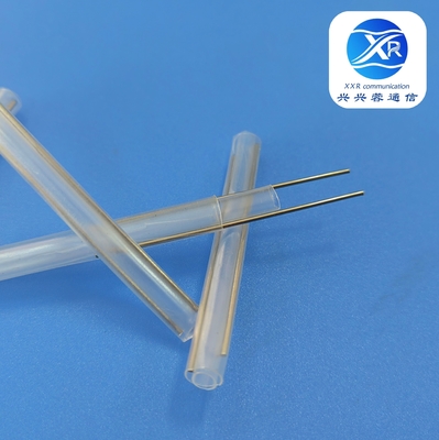 Buy FTTH Clear Fiber Optic Cable Protection Sleeve Double Steel Rod online manufacture