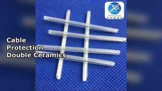 Fiber Optic Cable Protection Sleeve Durable Double Ceramics Rod